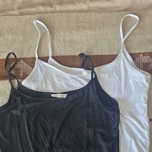 H&M Black and White Camisole Set